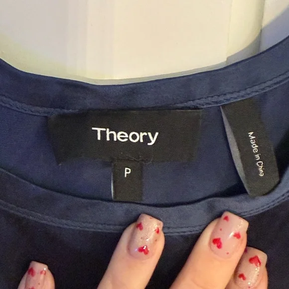 Theory Hekuba Silk Jumpsuit Dark Blue 31862